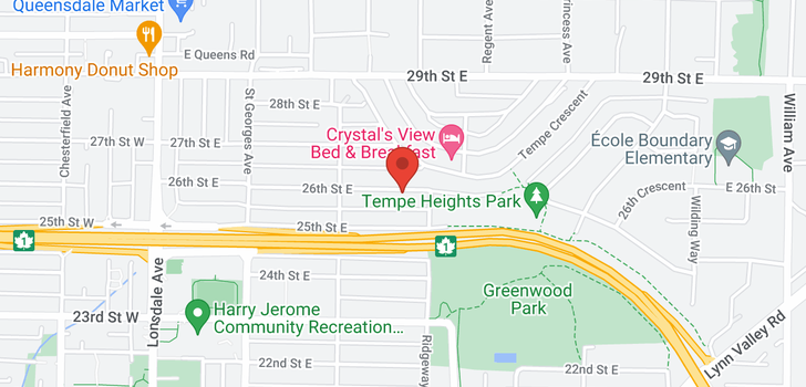 map of 351 E 26TH STREET